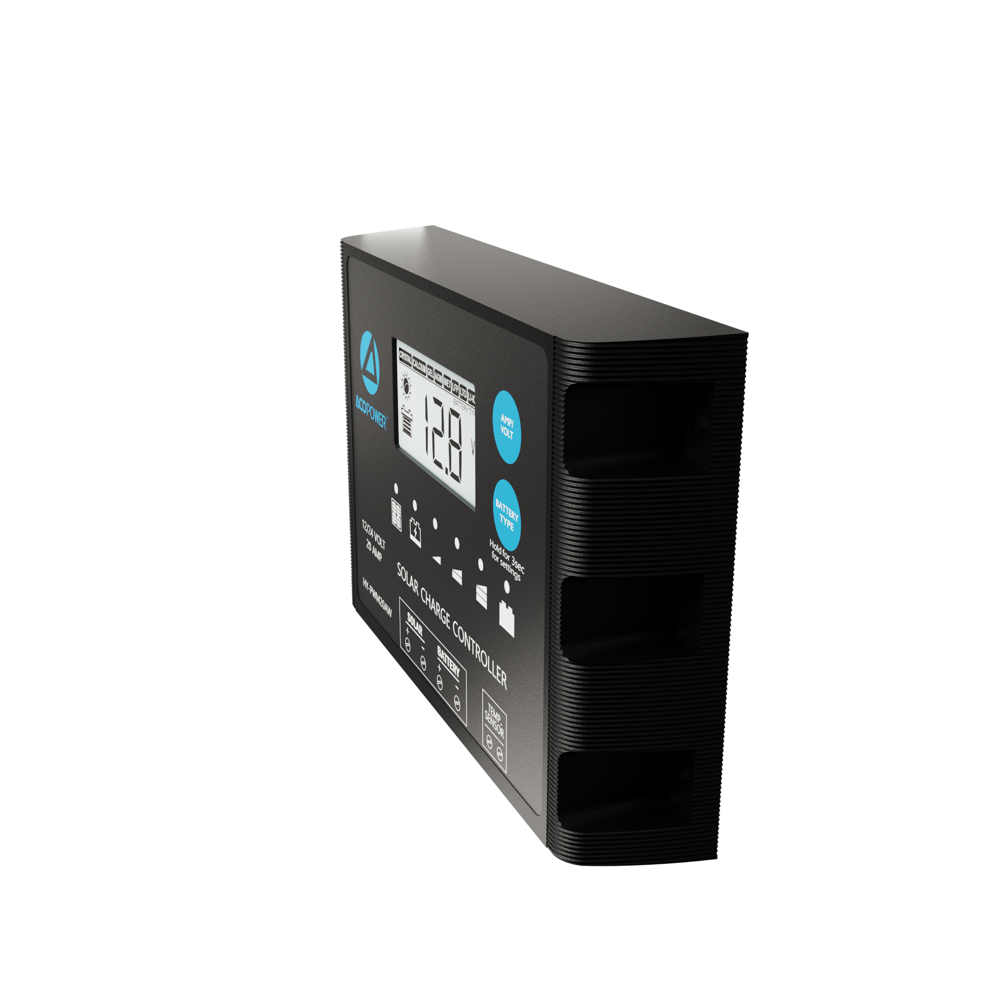 ACOPOWER 20A ProteusX Waterproof PWM Solar Charge Controller Compatible With 8 Battery Types-74