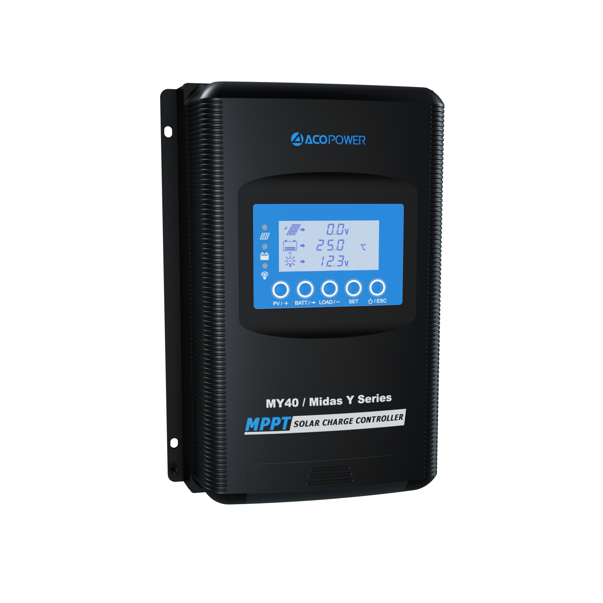 ACOPOWER Midas 40A MPPT Negative Ground Solar Panel Charge Controller LCD Display-20