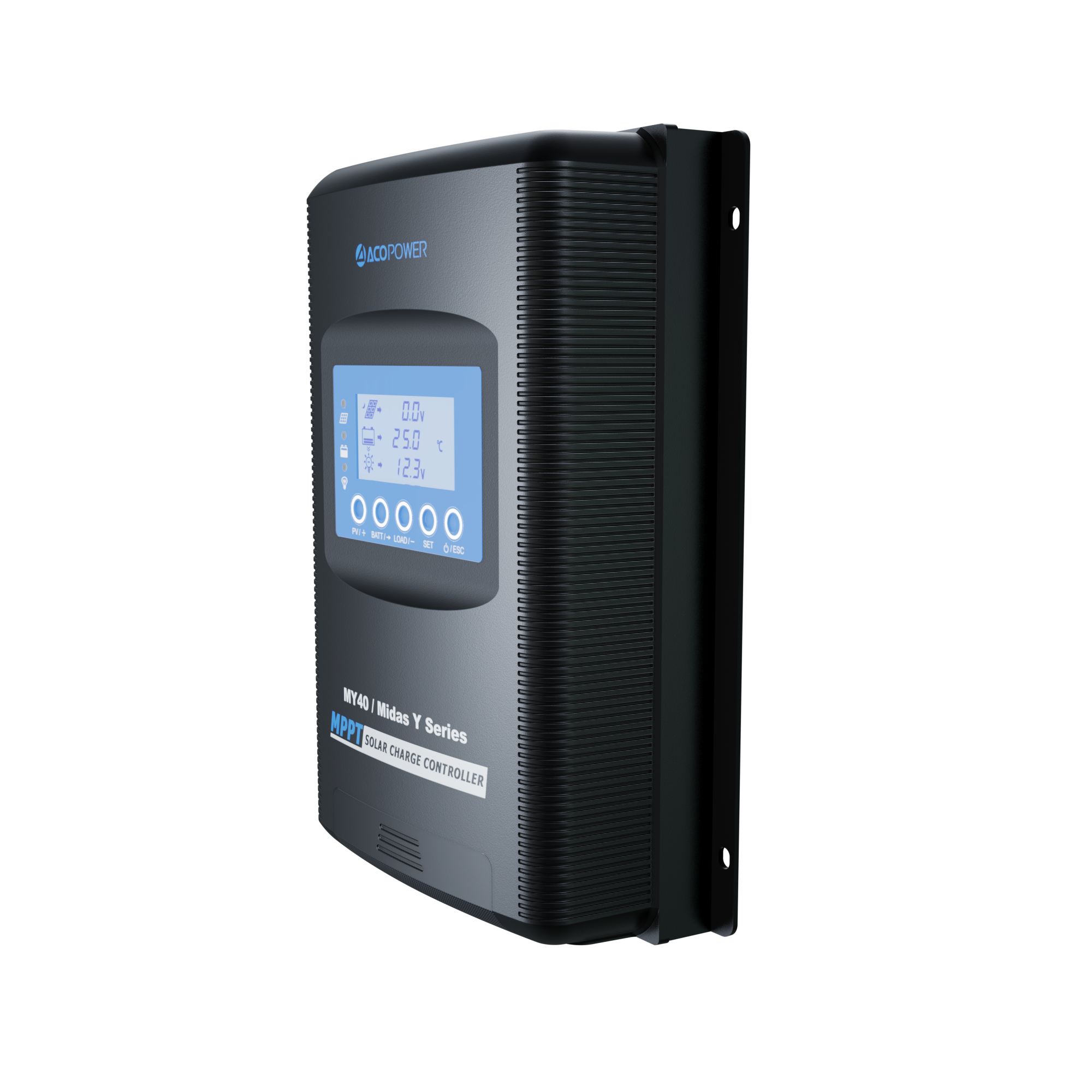ACOPOWER Midas 40A MPPT Negative Ground Solar Panel Charge Controller LCD Display-79