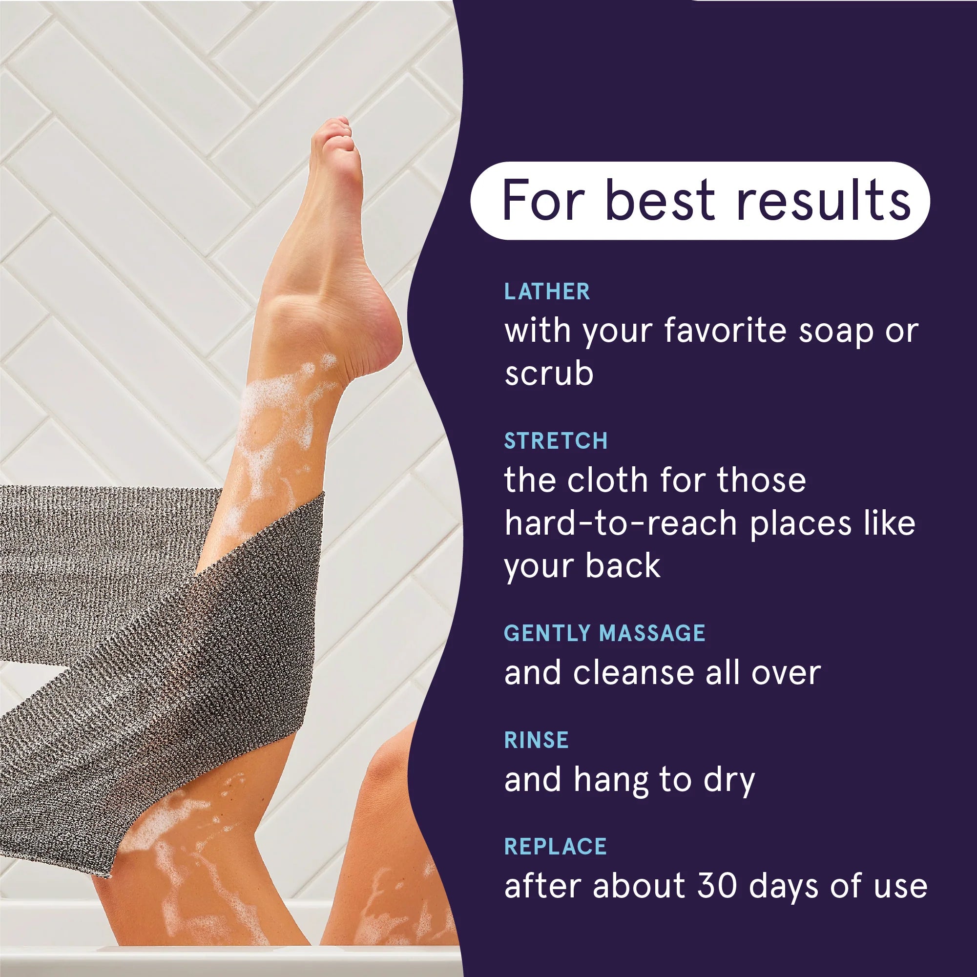 Cleanlogic Detoxify Exfoliating Stretch Cloth