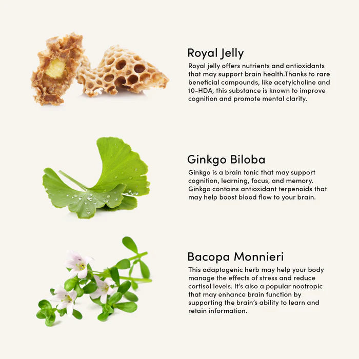 Beekeeper's Naturals Royal Jelly Brain Nootropics