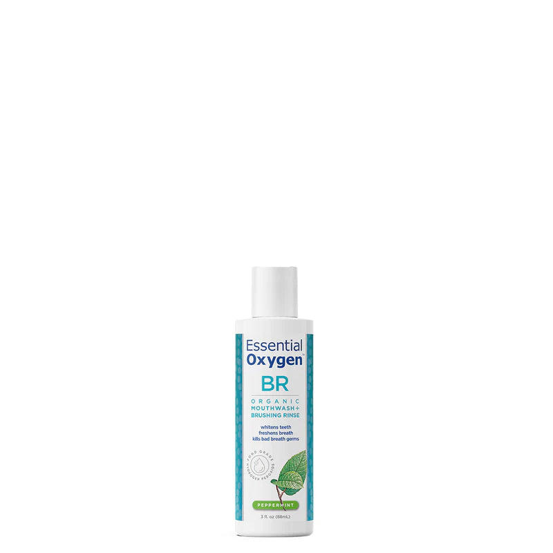 Essential Oxygen BR | Organic Mouthwash + Brushing Rinse | Peppermint