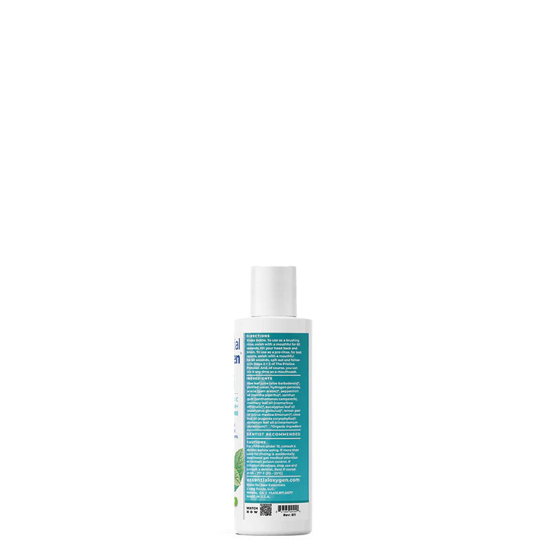 Essential Oxygen BR | Organic Mouthwash + Brushing Rinse | Peppermint