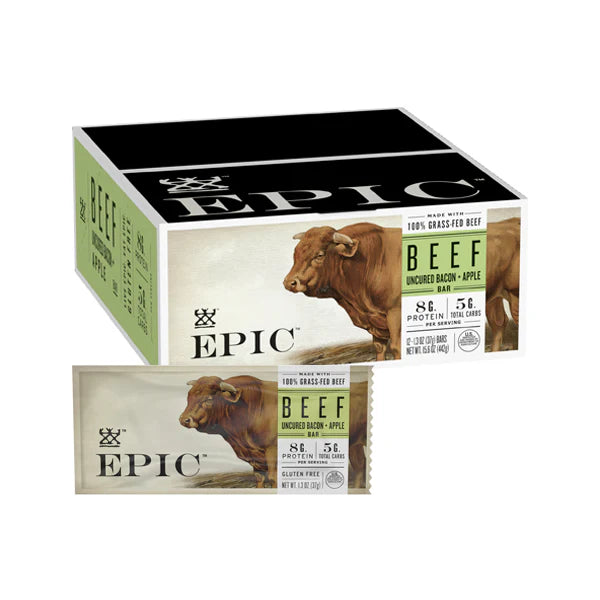 EPIC Provisions Beef Uncured Bacon Apple Bar