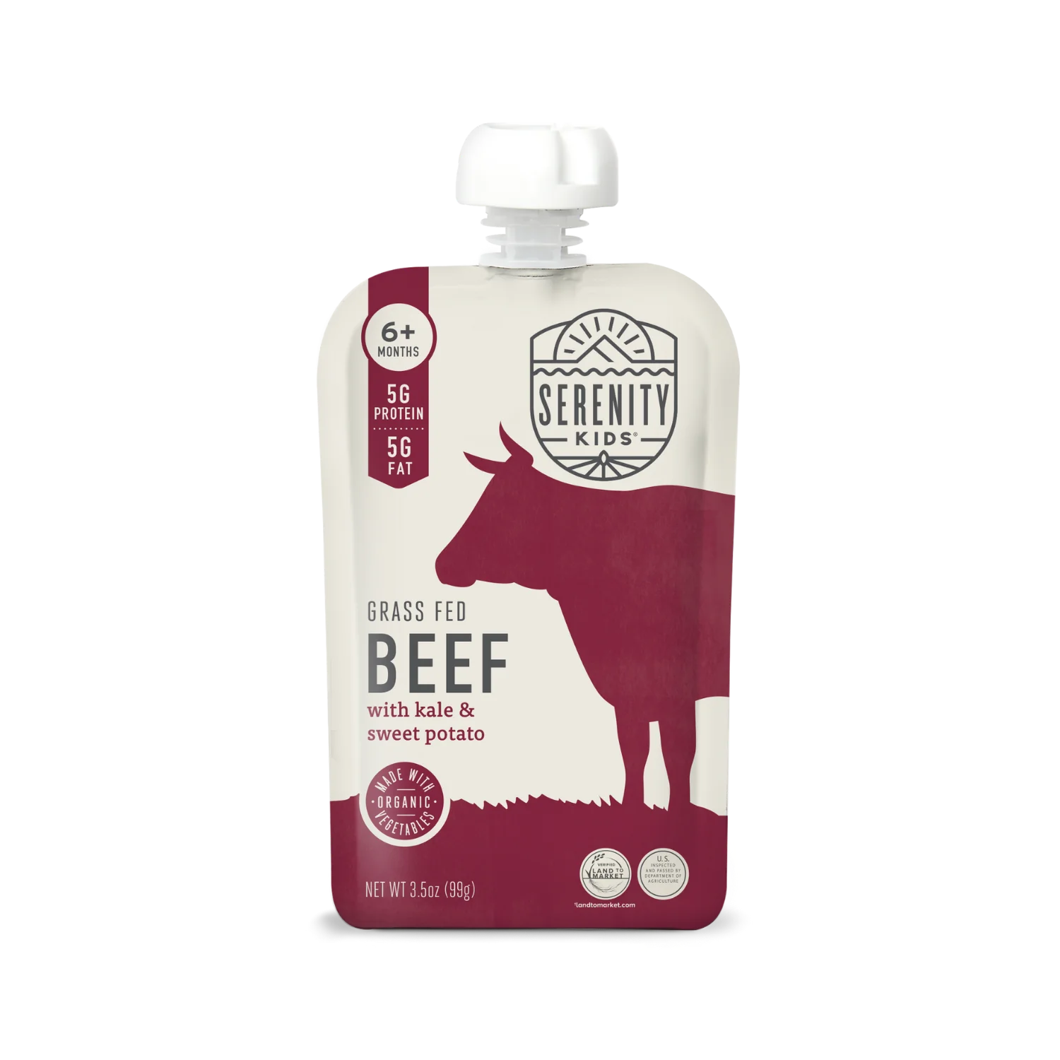 Serenity Kids Grass Fed Beef with Organic Kale & Sweet Potato