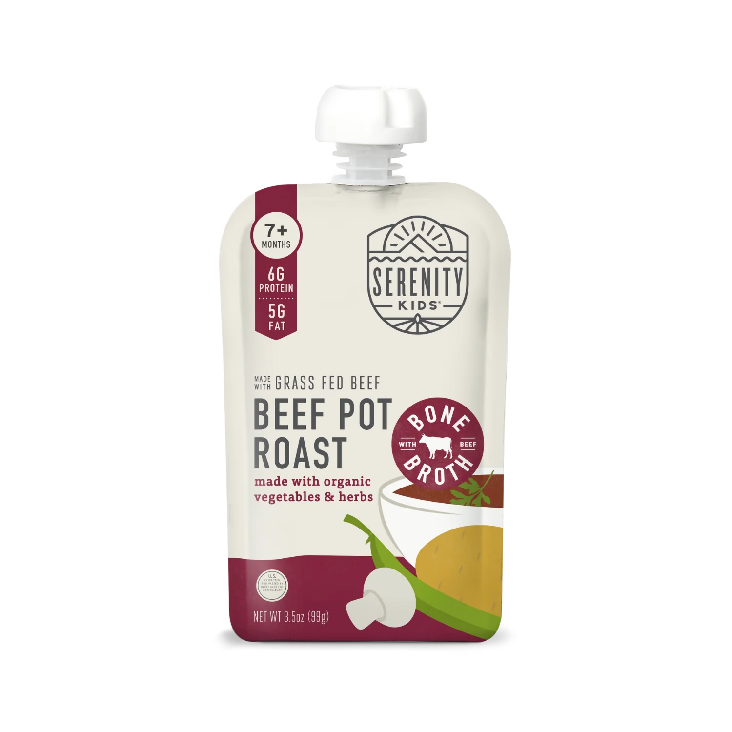 Serenity Kids Beef Pot Roast with Bone Broth, Organic Vegetables & Herbs