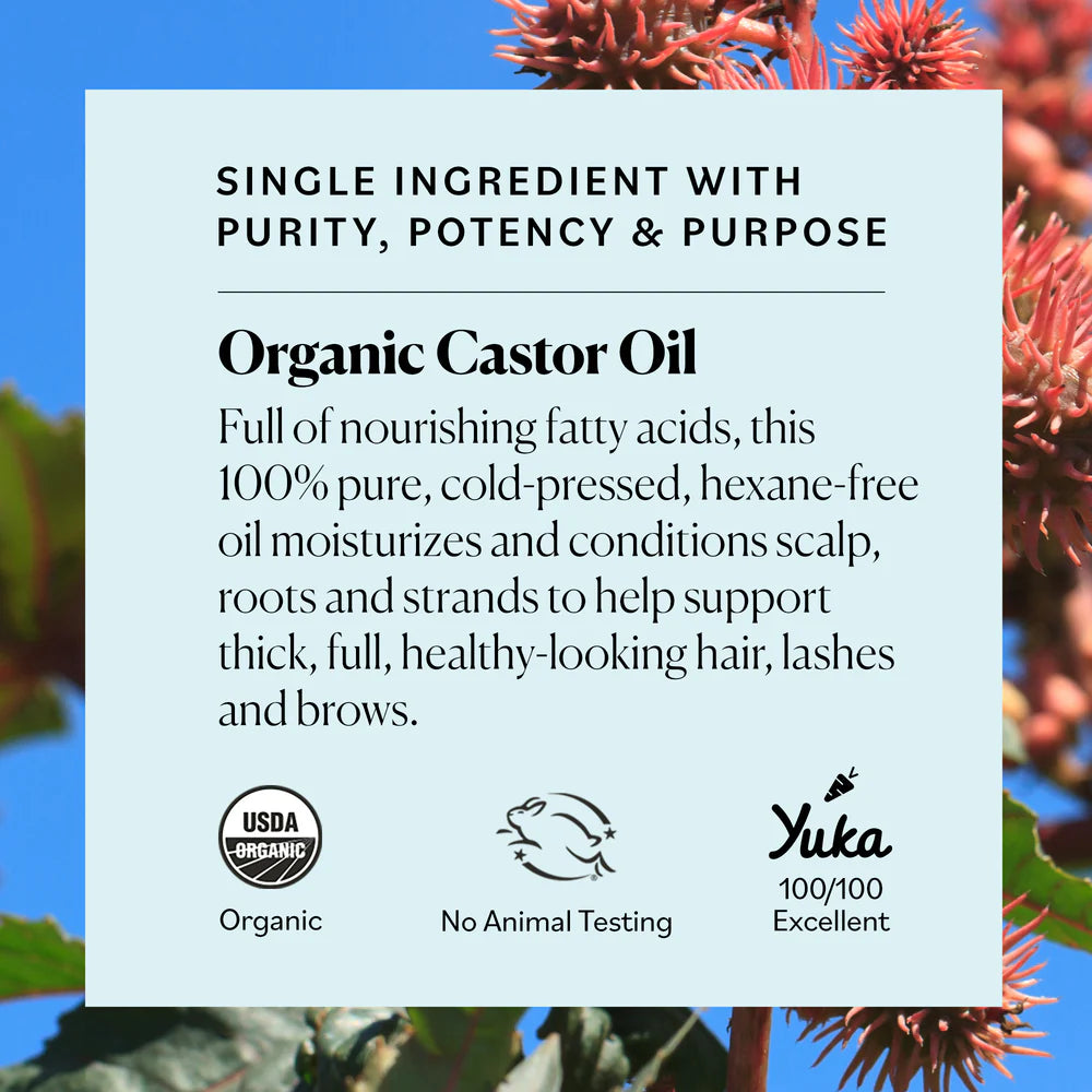Sky Organics Organic Castor Oil Eyelash Serum 1 FL OZ