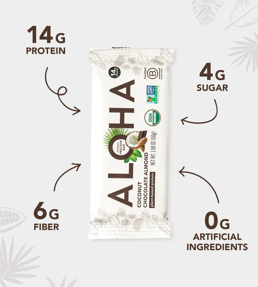 Aloha Coconut Chocolate Almond Protein Bar( 12 X 1.98 OZ )