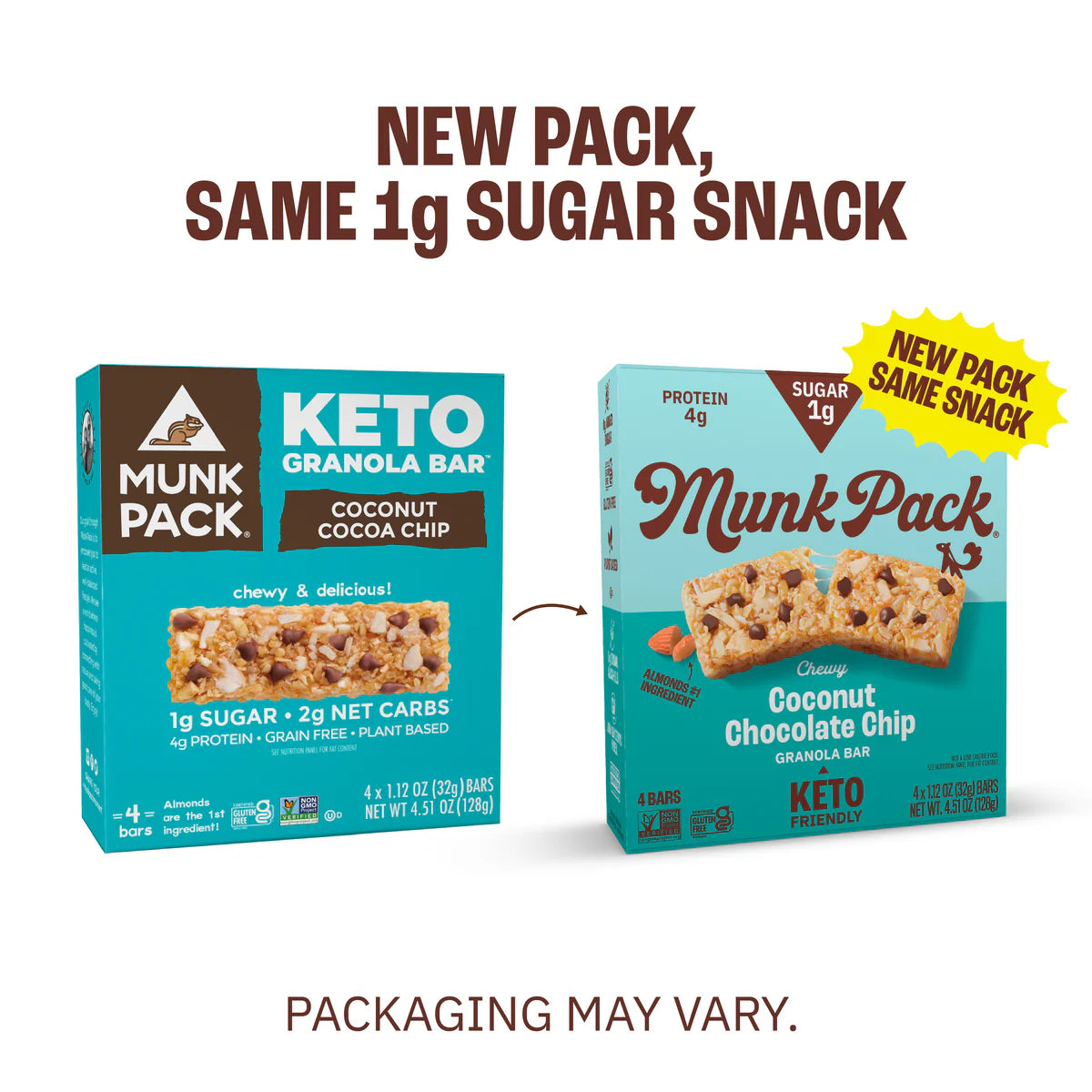 Munk Pack Coconut Chocolate Chip Granola Bar ( 6 X 4 OZ )