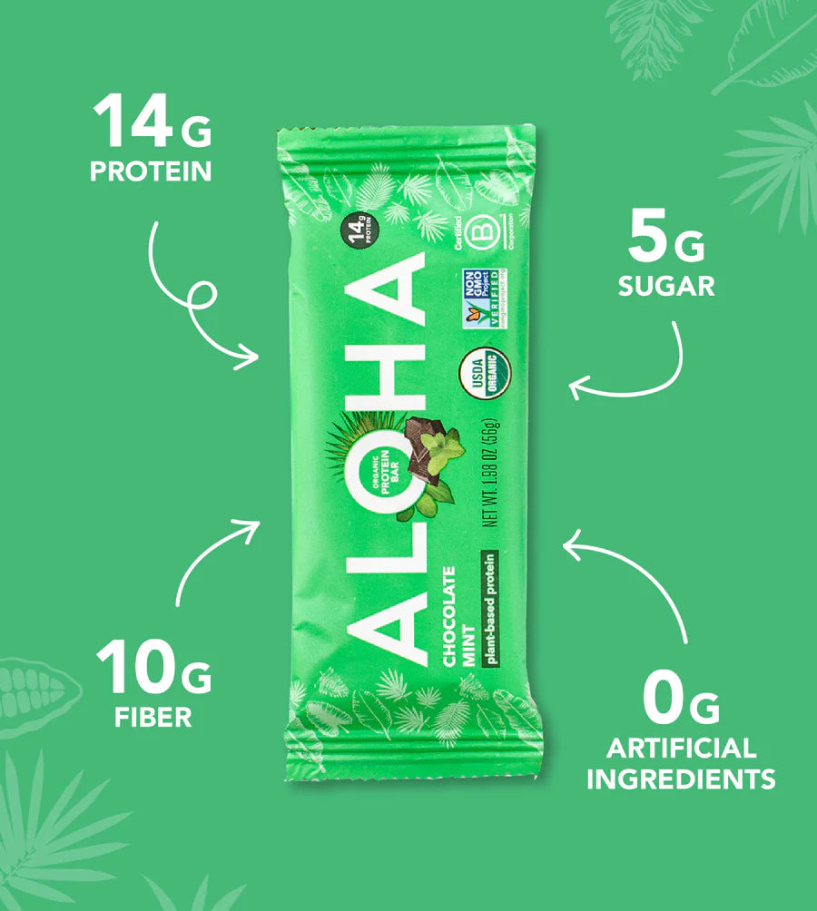 Aloha Chocolate Mint Protein Bar( 12 X 1.98 OZ )