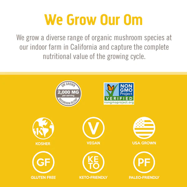 Om Lion's Mane Mushroom Capsules, 90 ct