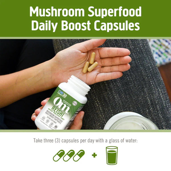 Om Reishi Mushroom Capsules, 90 ct