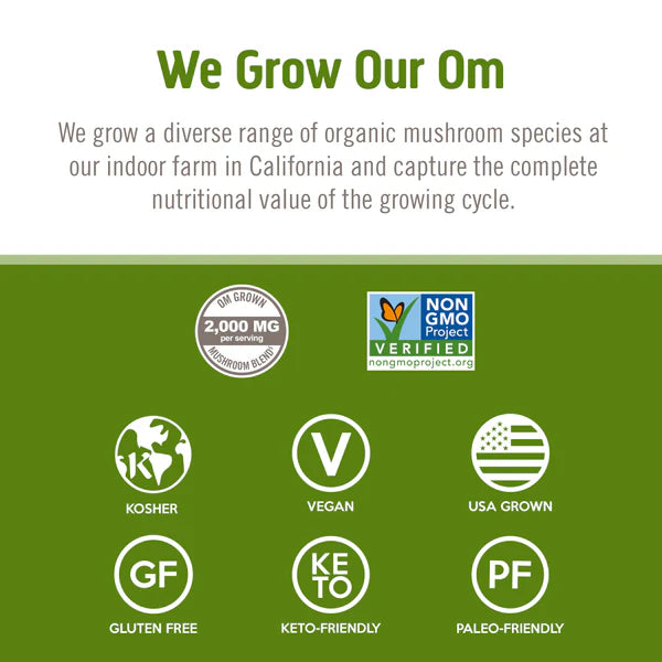 Om Reishi Mushroom Capsules, 90 ct