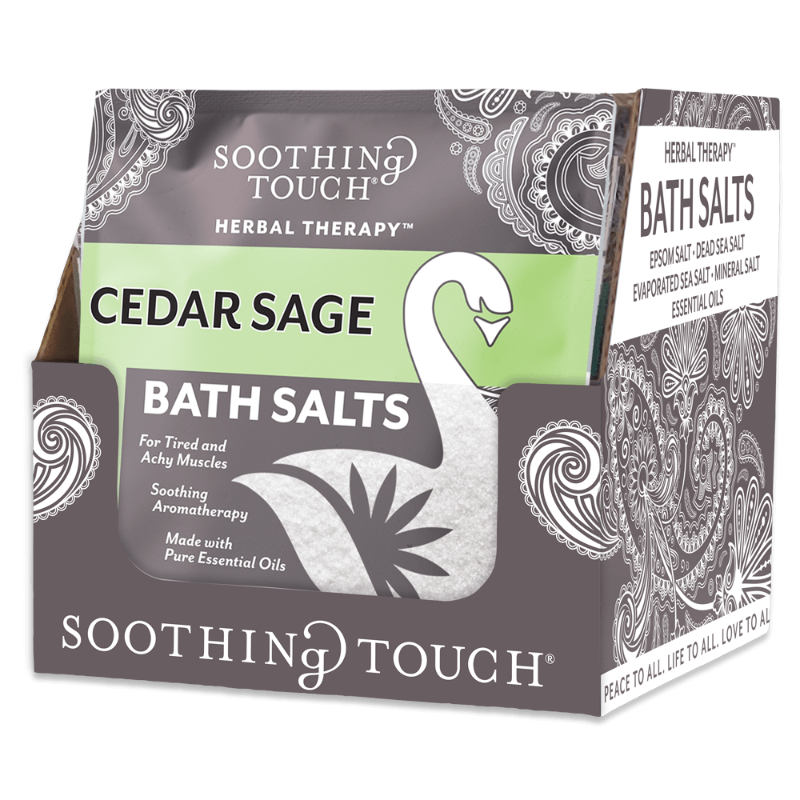 Cedar Sage Bath Salts Pouch 32 OZ