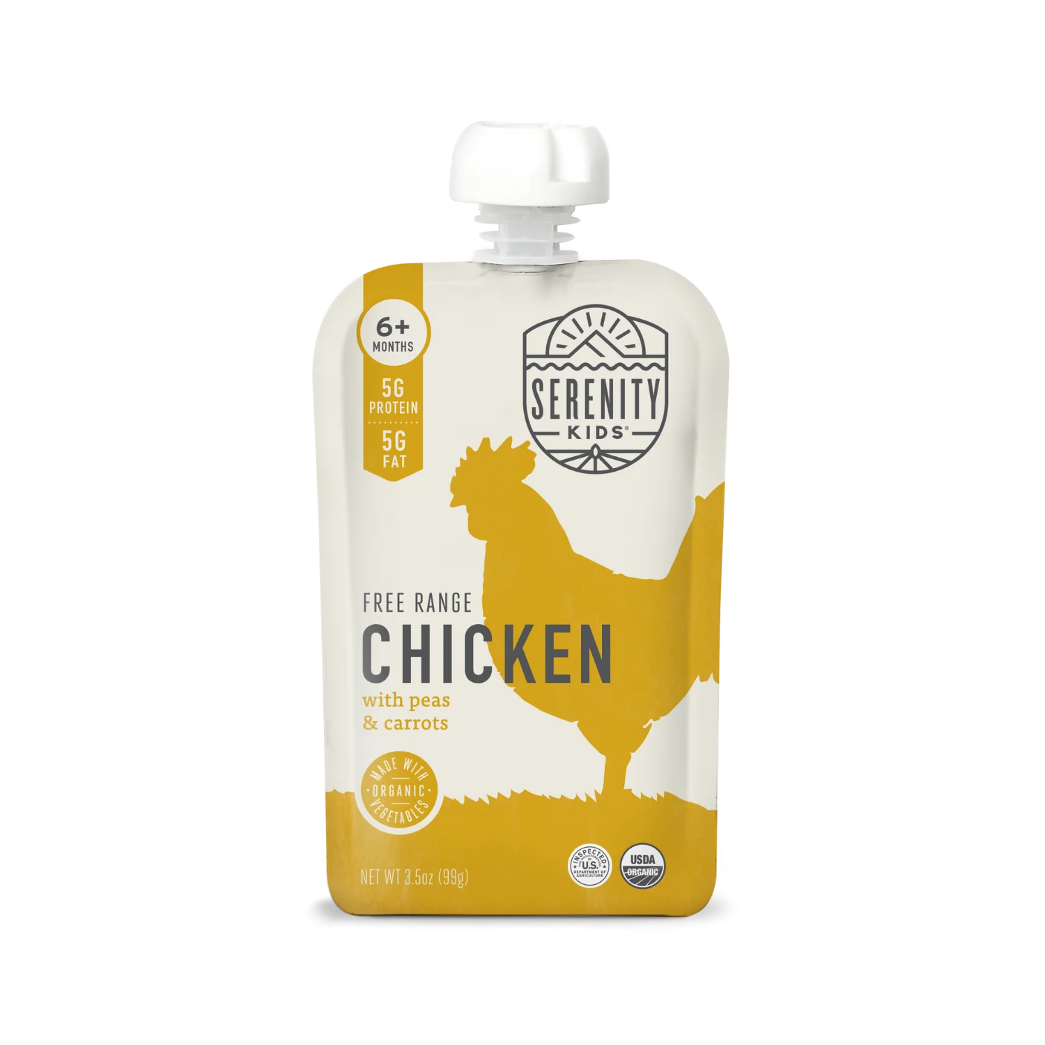 Serenity Kids Free Range Chicken with Organic Peas and Carrots