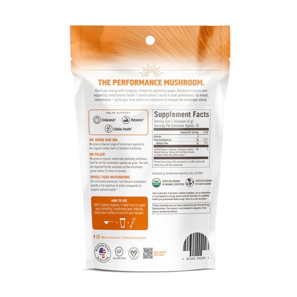 Om Cordyceps Organic Mushroom Powder 3.5 oz