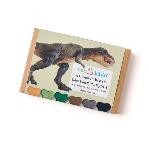 Non-Toxic Beeswax Crayons - Dinosaur Bones (6 crayons)