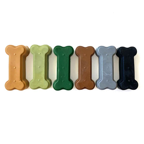 Non-Toxic Beeswax Crayons - Dinosaur Bones (6 crayons)