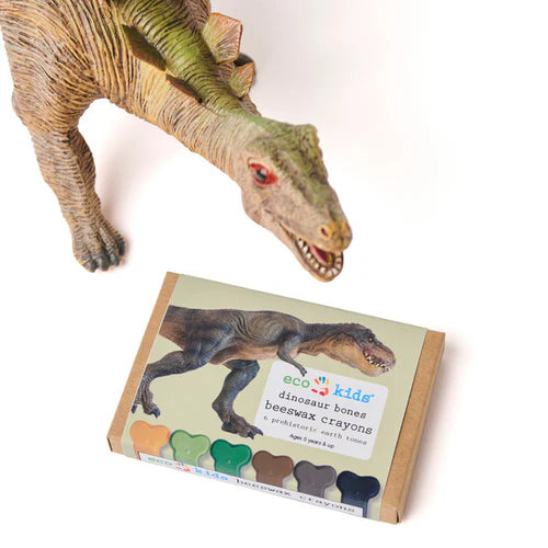 Non-Toxic Beeswax Crayons - Dinosaur Bones (6 crayons)