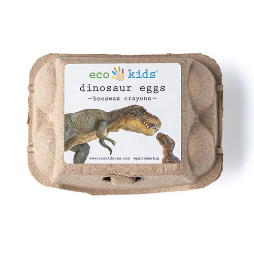 Eco-Kids beeswax crayons - dinosaur eggs (6 crayons)