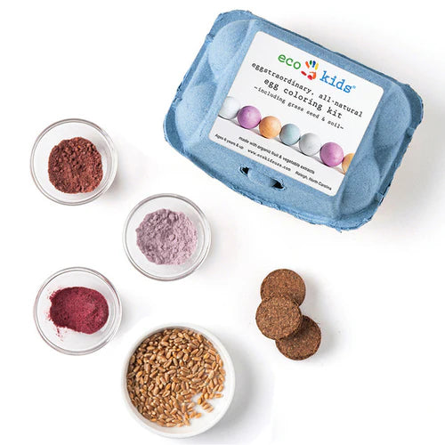 Eco-Kids Egg Coloring & Grass Growing Kit