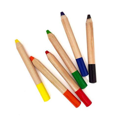 Watercolor Pencils - Jumbo Size - Set of 6 colors
