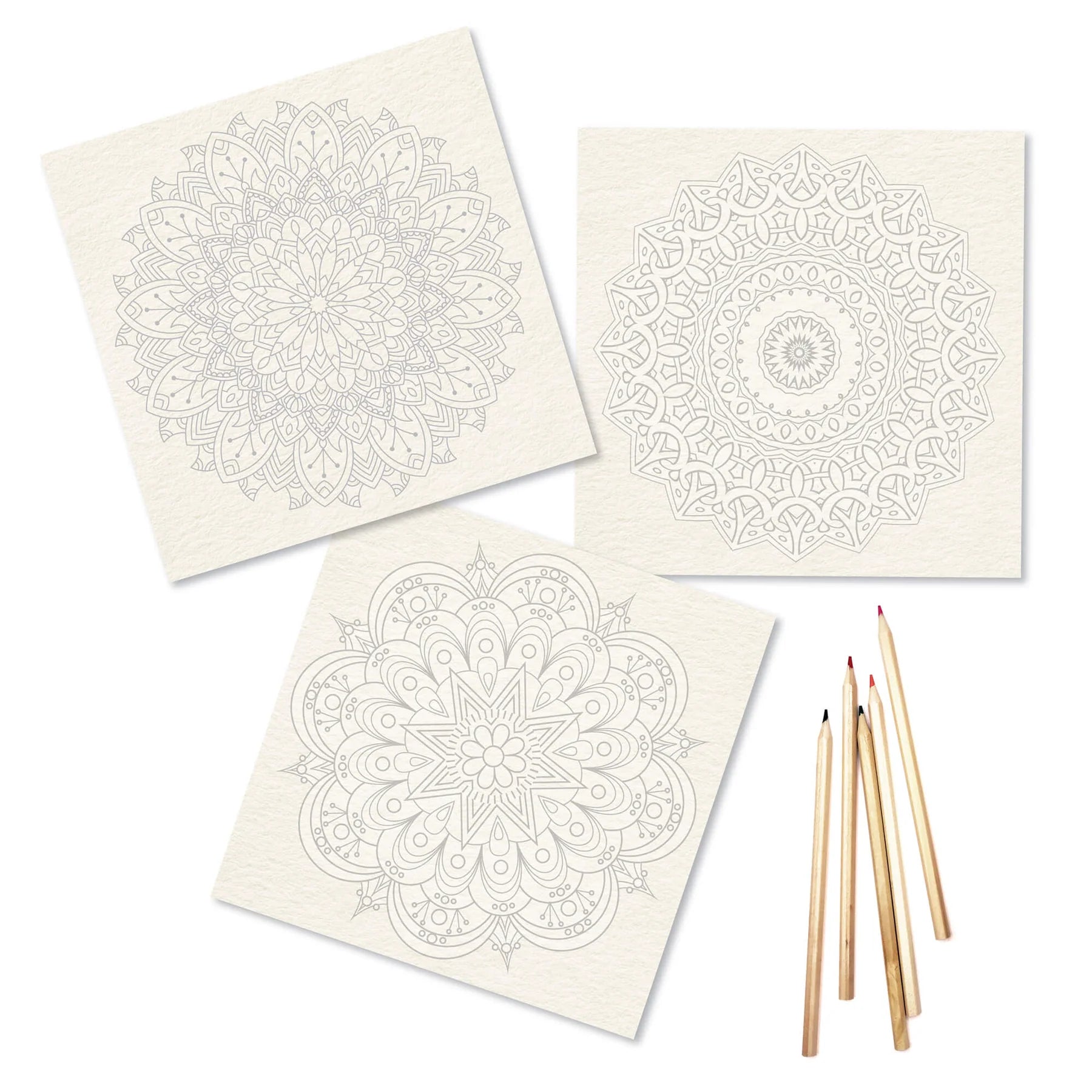 Mandala Coloring Sheets - Deluxe 110lb Paper, Artist Quality