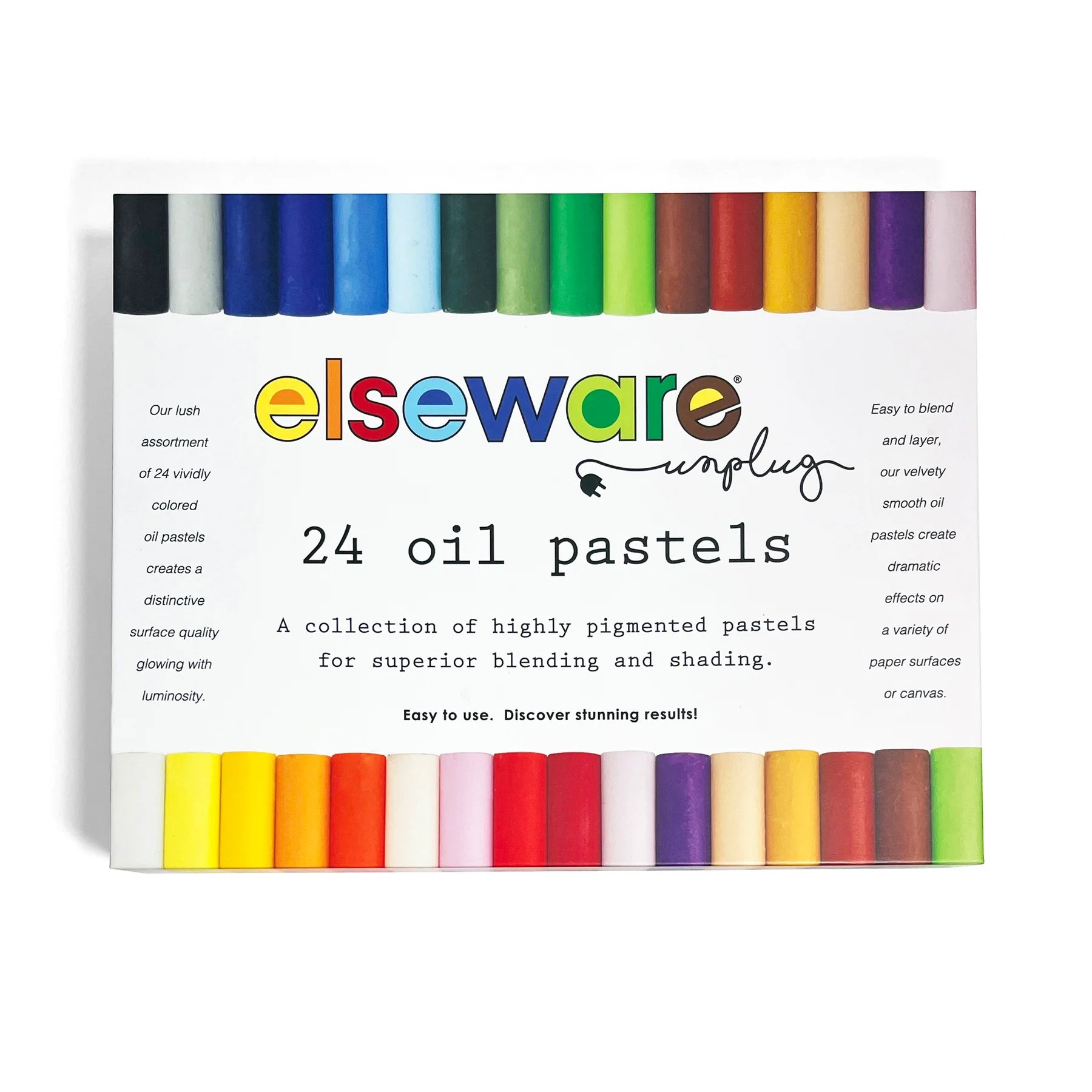 Oil Pastels - Talc-Free - Non-Toxic (24 Sticks)