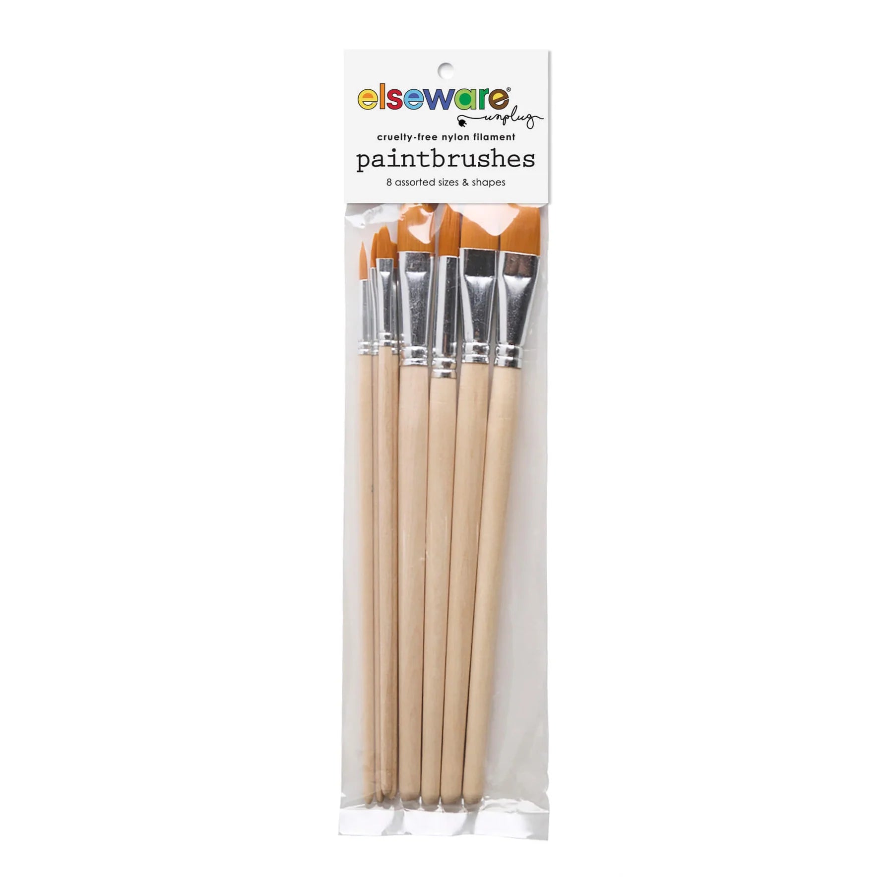 Paintbrush Set - in clear bag (8 brushes)