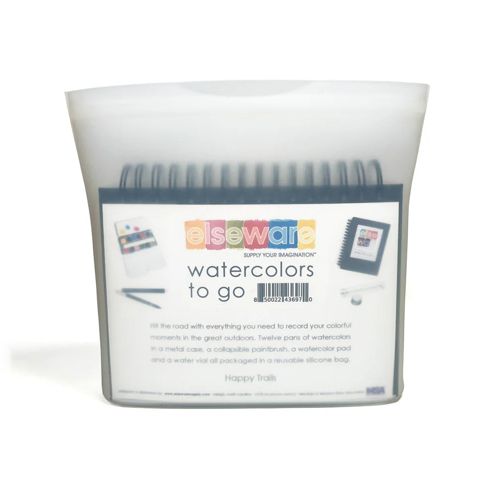 Watercolor To-Go Kit - Travel Friendly - 12 Colors