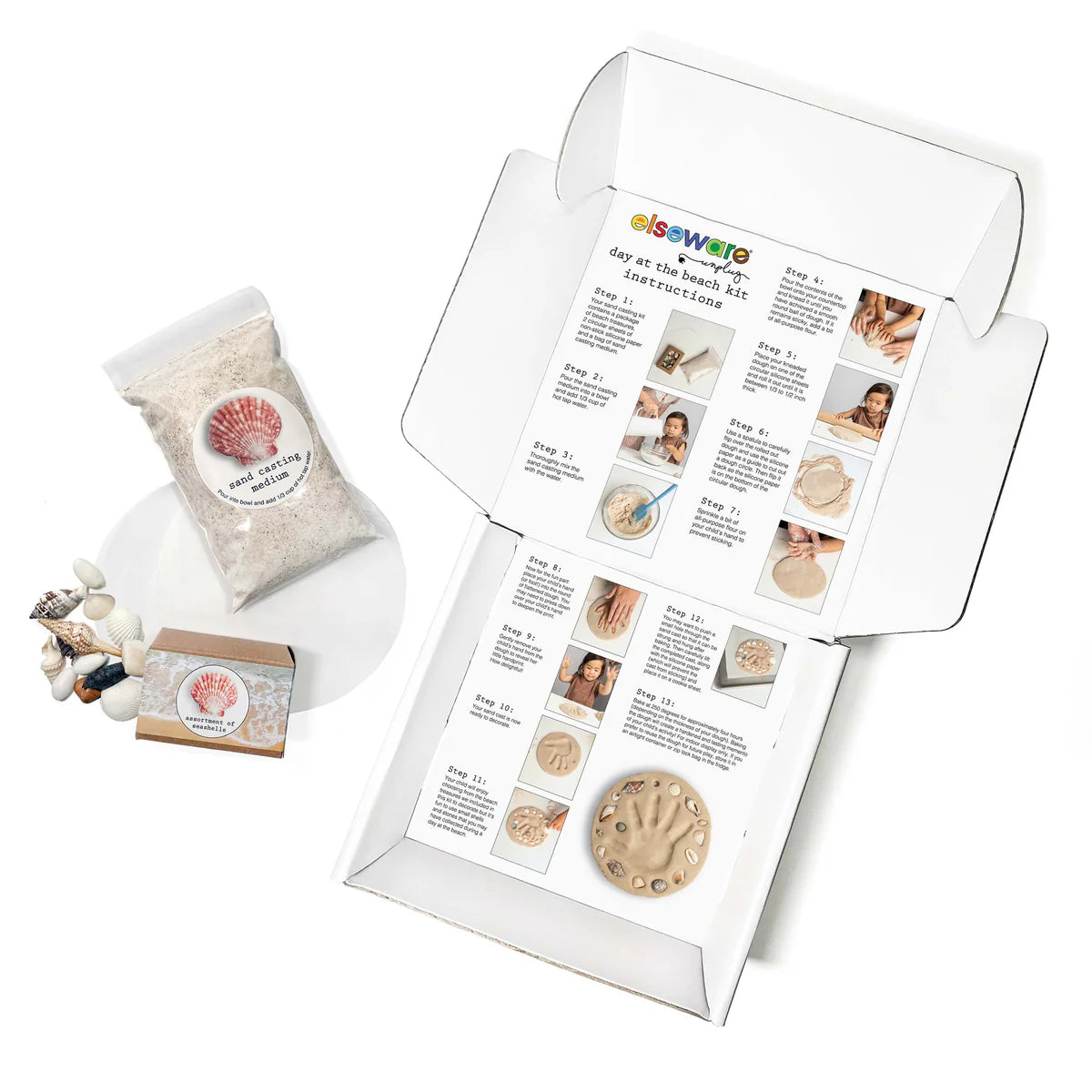 Day at the Beach - Kids Hand & Footprint Keepsake