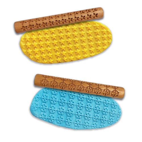 Eco-Dough Wooden Rollers - set of 2 rollers
