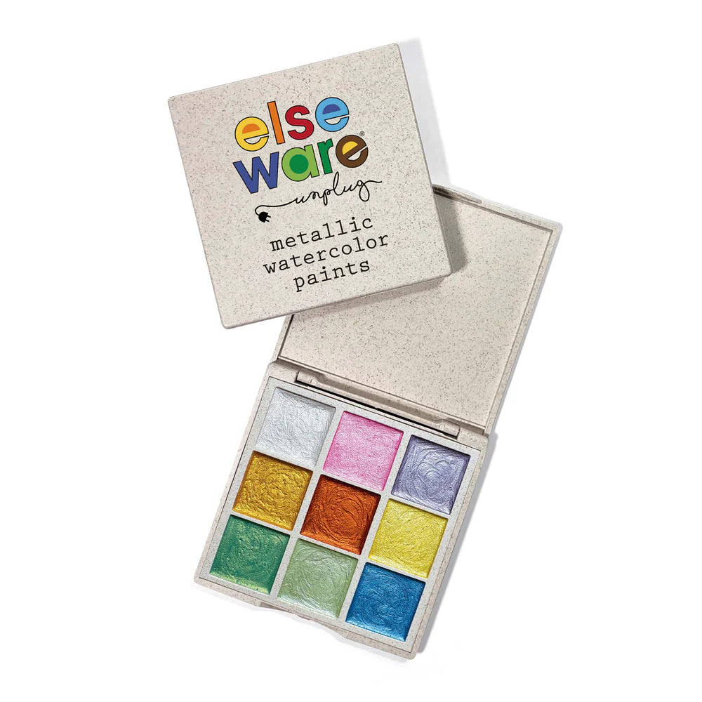 Metallic Watercolor Set - Wheat Straw Palette