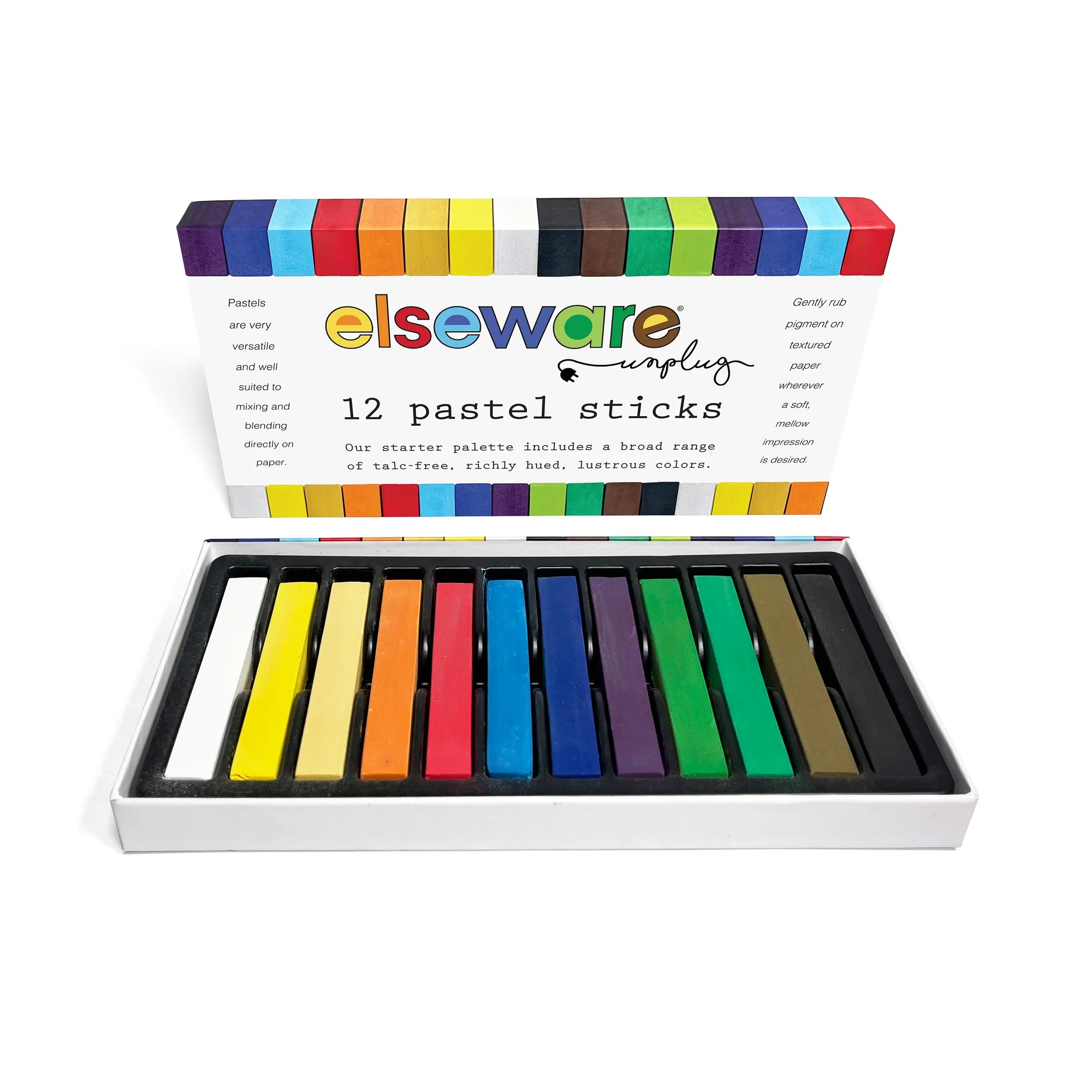 Pastel Sticks - Talk-Free  (12 vibrant colors)