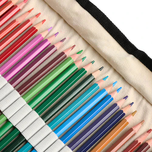 Watercolor Pencils In Canvas Wrap (36 pencils w/sharpener & paintbrush)