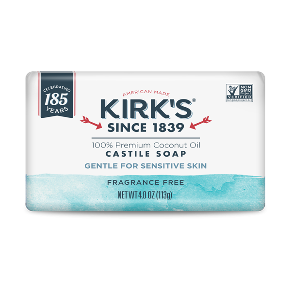 Fragrance Free Traditional Castile Bar Soap 3 Pack