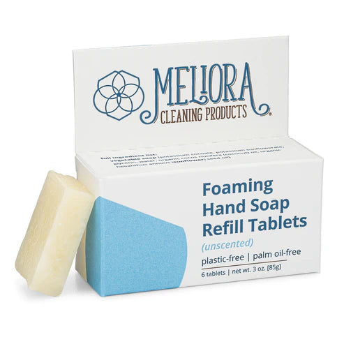 Meliora Foaming Hand Soap 6-pack refill tablets (15 per case)