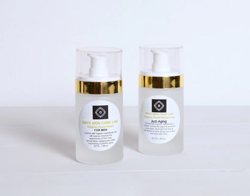 Two-Step Anti-Aging System Facial Wash and Moisturizer - For Men