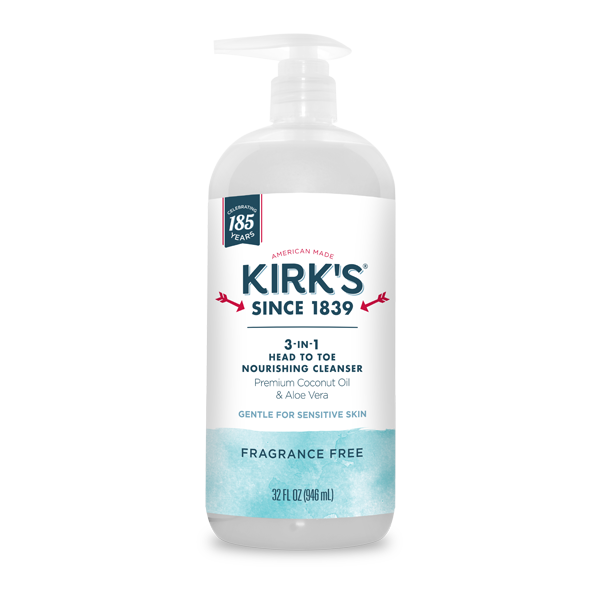 Fragrance Free 3-in-1 Head to Toe Nourishing Cleanser 32 Oz