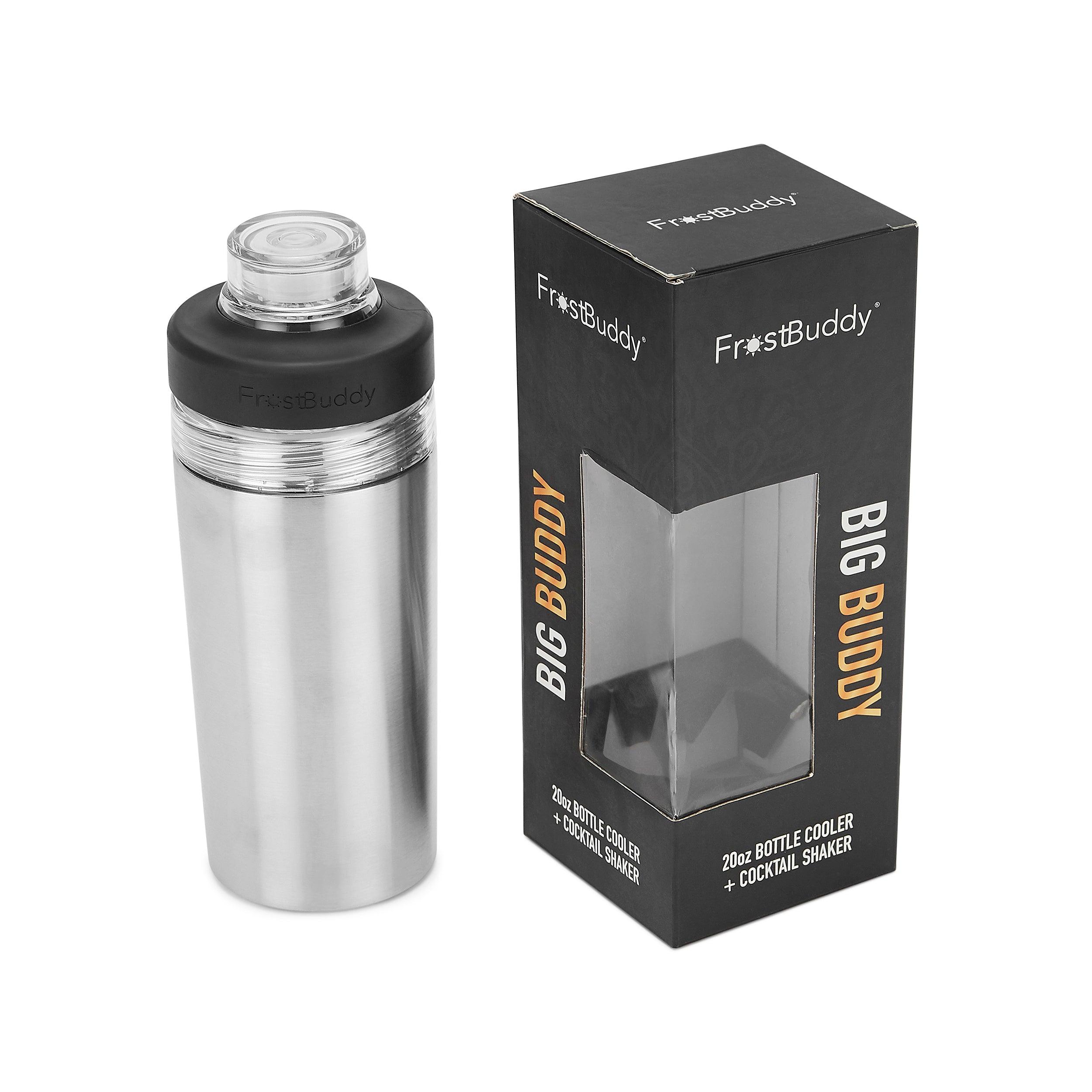 FrostBuddy® Stainless Steel BIG BUDDY | 20OZ BOTTLE COOLER | COCKTAIL SHAKER-0