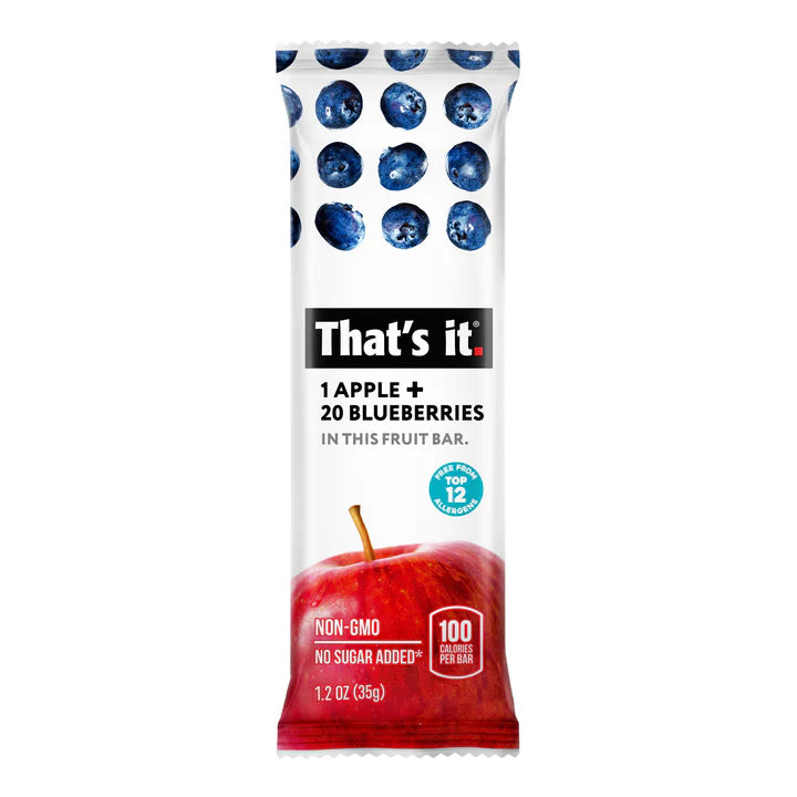 That's It Fruit Bar Apple & Blueberry (12x1.2 OZ)