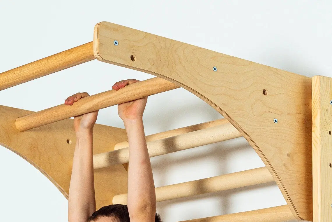 Gymnastics wall with adjustable crossbar - "KOMBI 220x80 cm"-3