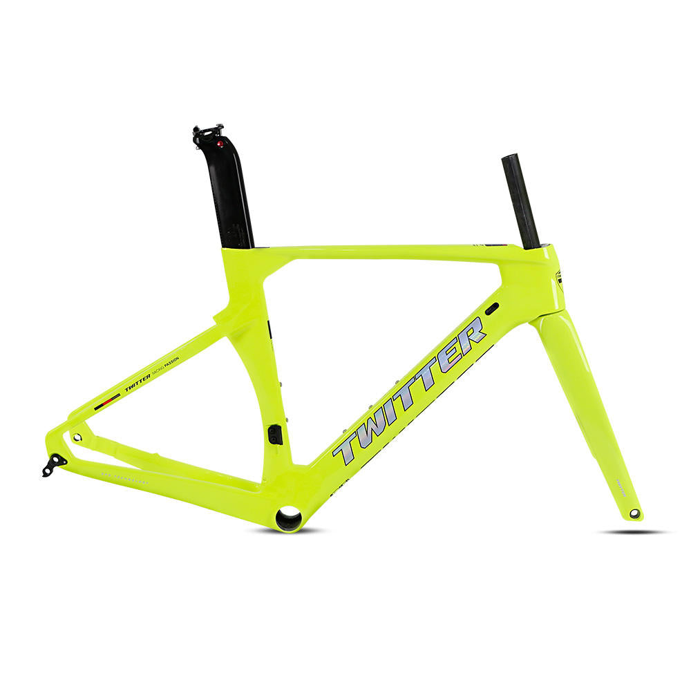 TWITTER R10-Disc Carbon Road Frame Set – T800, 700C, Thru Axle, Aero, Gloss+UV Decals-6