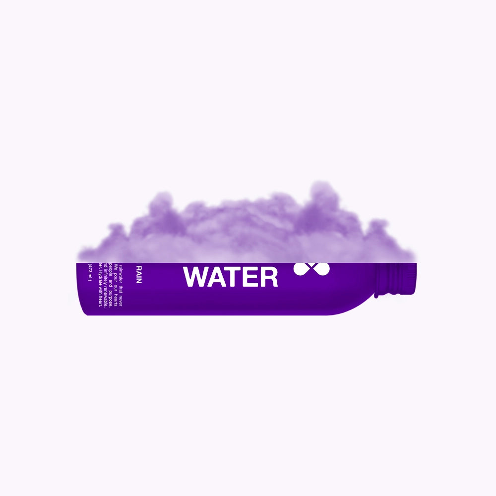 Heart Water 16oz Plain Rain