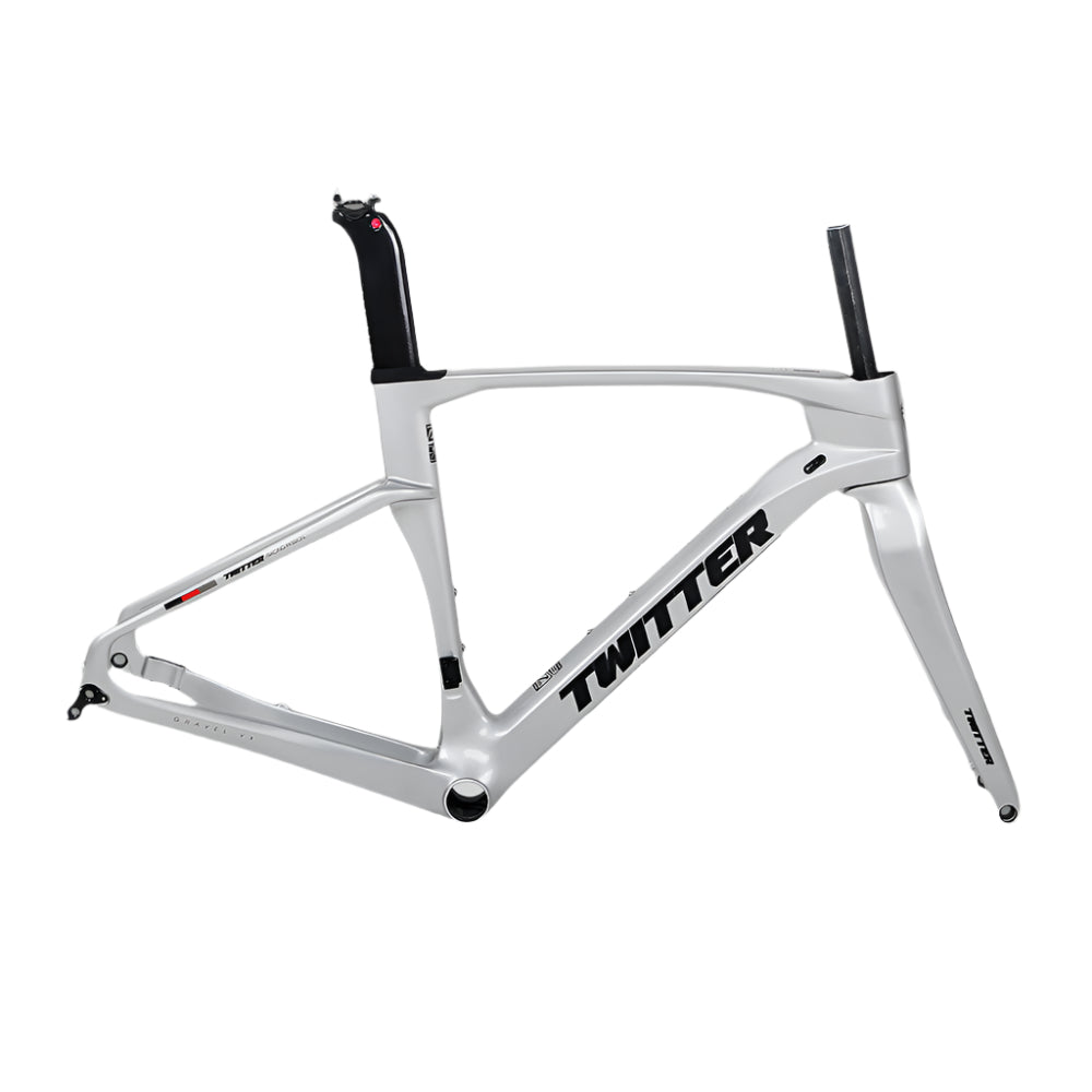 TWITTER GRAVEL V3 Disc Carbon Road Frame Set – T900, 700C, Endurance & Gravel Racing-2