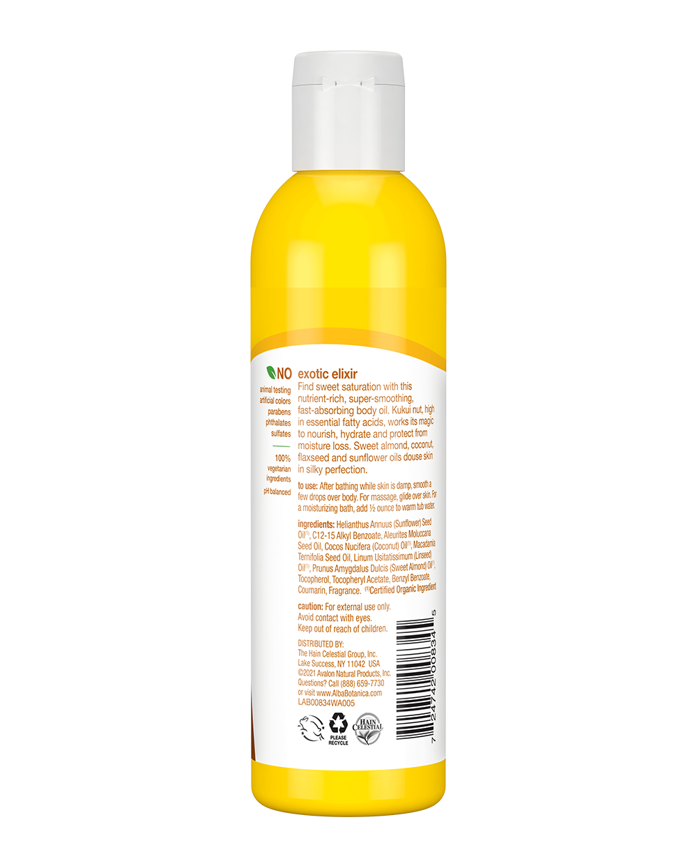 Hawaiian Deep Moisturizing Body Oil Kukui Nut