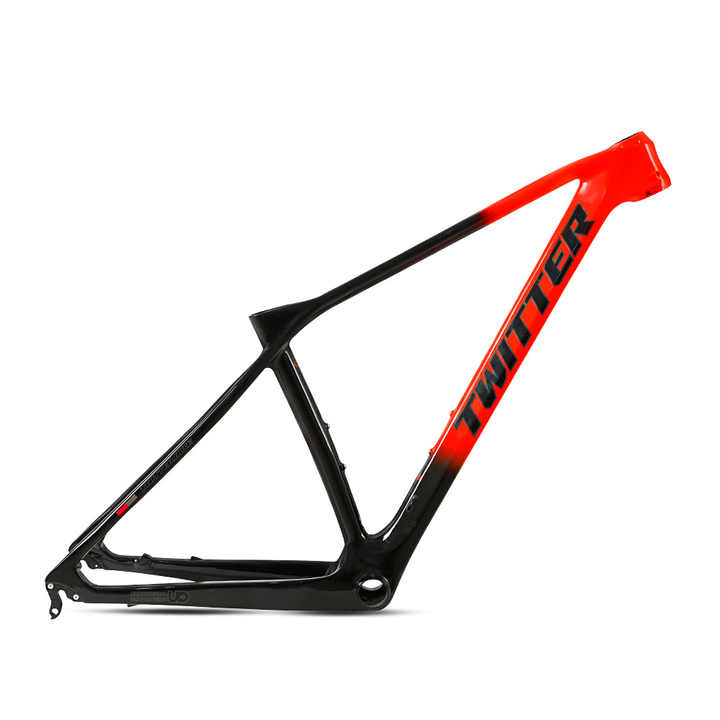 TWITTER PREDATOR Pro Carbon MTB Frame – T900 Mix, 29"/27.5", XC Racing,  Thru axle  +Lever-5