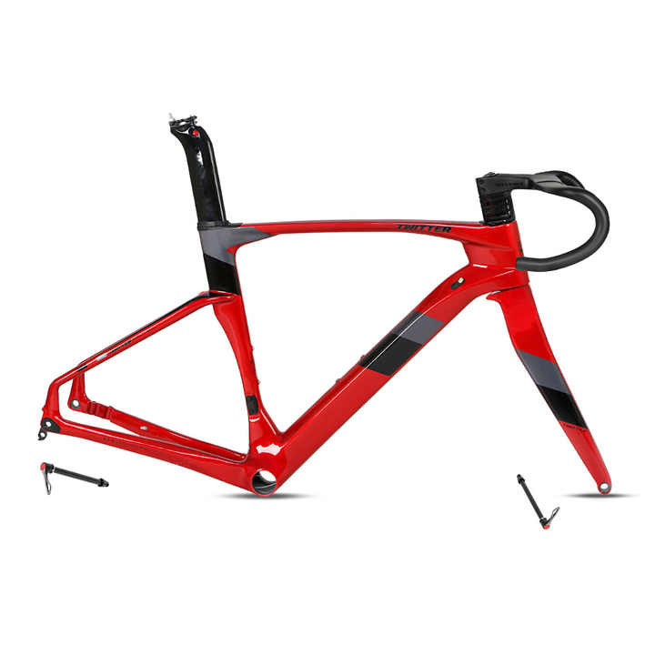 TWITTER CYCLONE Pro Disc Carbon Road Frame Set – T900, 700C, Aero, Thru Axle, Gloss+UV Decals-1