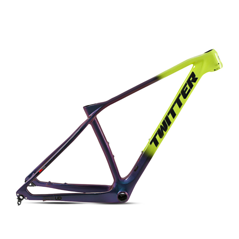 TWITTER PREDATOR Pro Carbon MTB Frame – T900 Mix, 29"/27.5", XC Racing,  Thru axle  +Lever-8