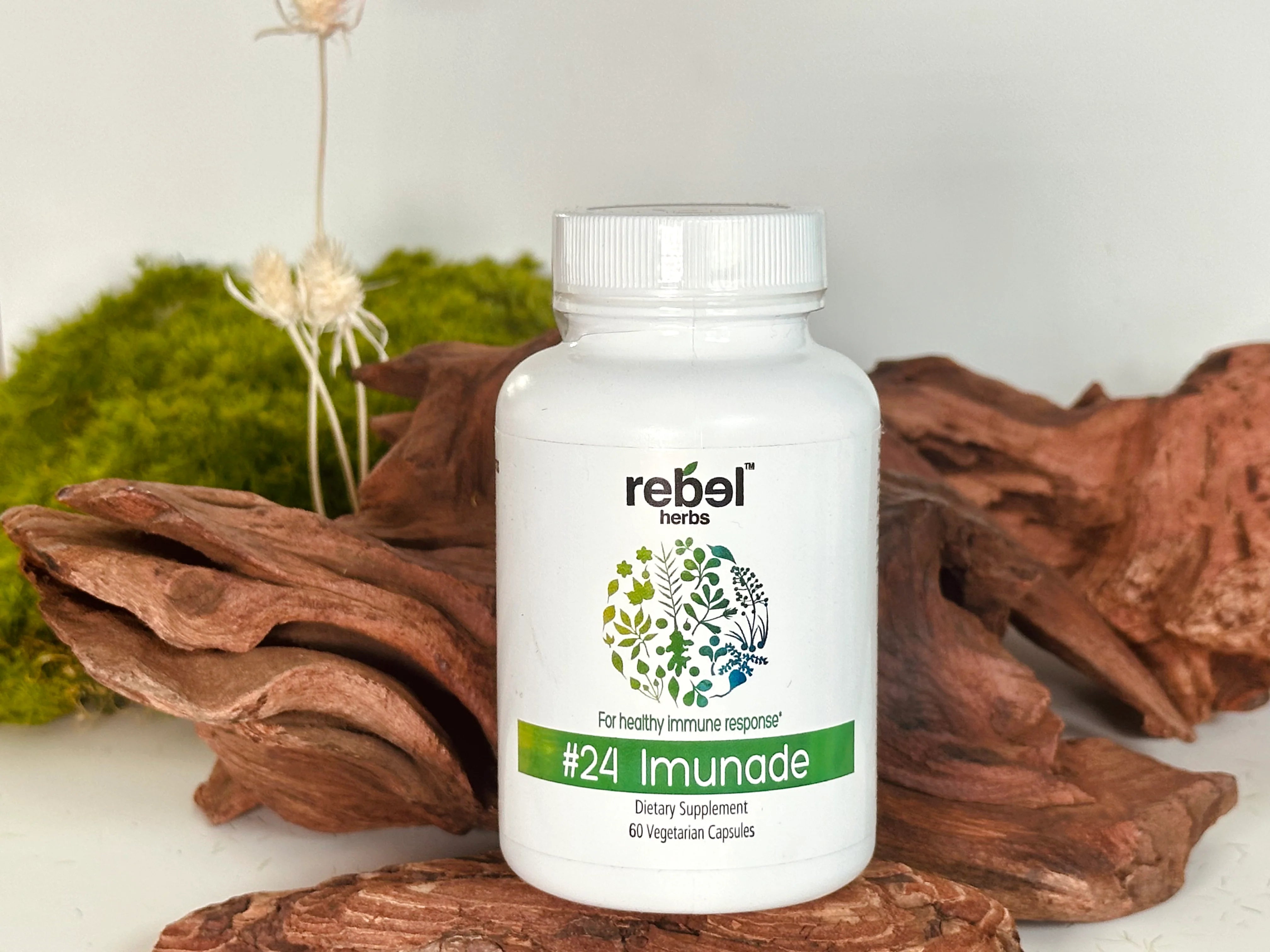 Rebel Herbs Organic Imunade Vegetarian Capsules - 60 Count